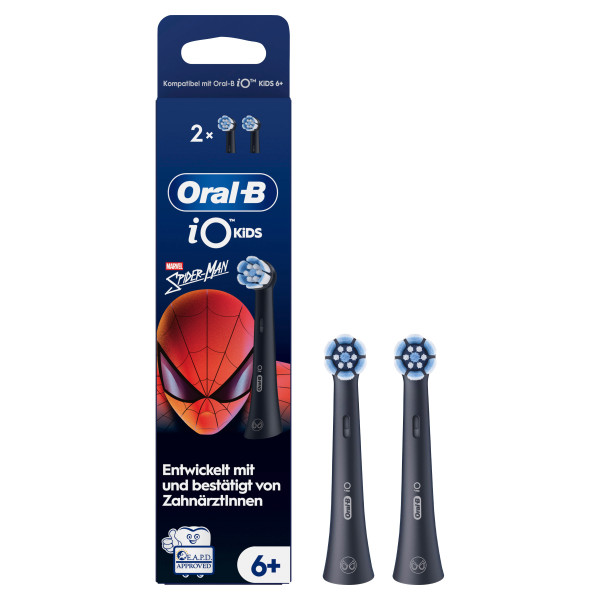 Oral-B Ersatzzahnbürsten iO Kids 2er Pack, Spiderman