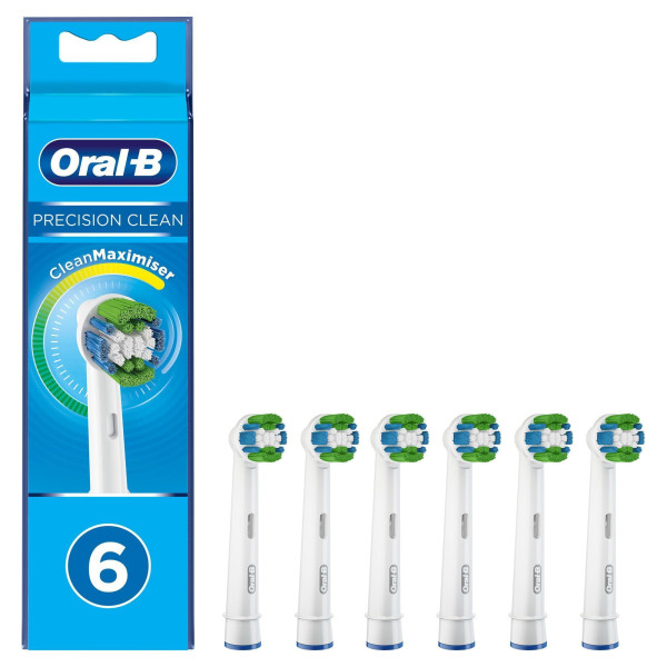 Oral-B Precision Clean Aufsteckbürsten mit CleanMaximiser-Borsten, 6 Stück