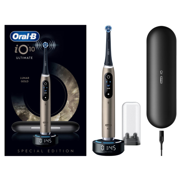 Oral-B iO Series 10 Lunar Gold Special Edition Schwarz - Elektrische Zahnbürste