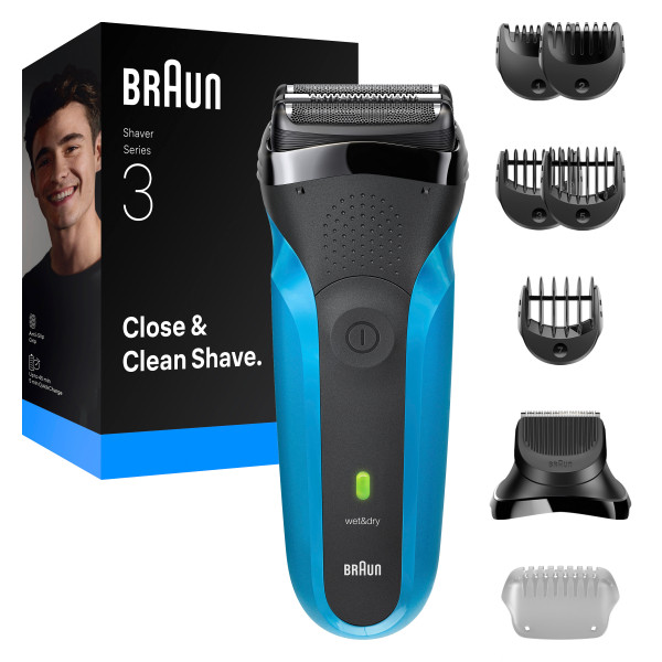 Braun Series 3 Rasierer 310BT, Blau