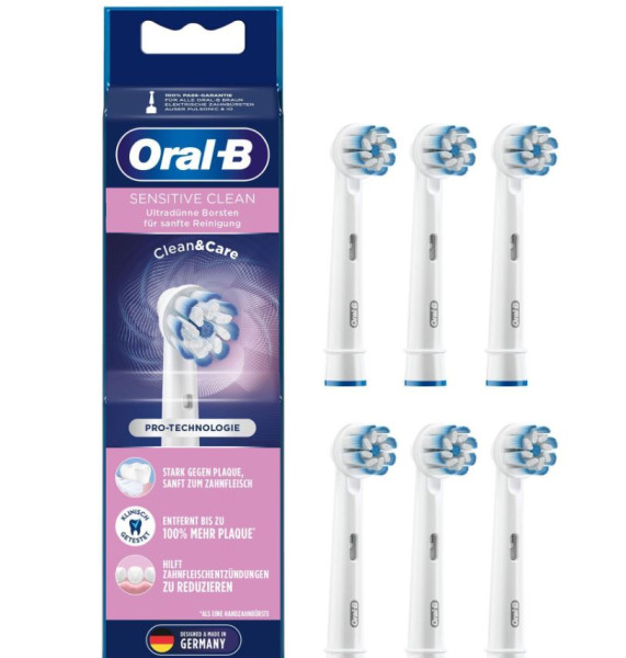 Oral-B Sensitiv Clean Aufsteckbürste 5er+1 Pack