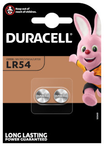 Duracell Alkaline LR54 B2 Knopfzellenbatterie
