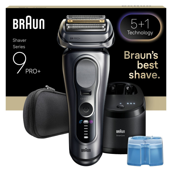 Braun Rasierer Series 9 Pro+ 9667cc mit 6-in-1 Reinigungsstation, Silber