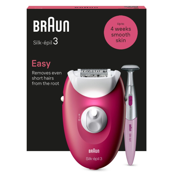 Braun Silk-épil 3 3-202 Epilierer, Himbeere
