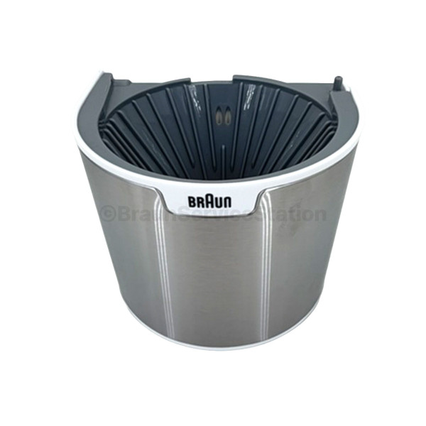 Schwenkfilter für Braun Kaffeemaschine KF1500WH, weiß-metall AS00005601
