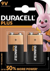 Duracell Plus Power 9 Volt (2er Pack)