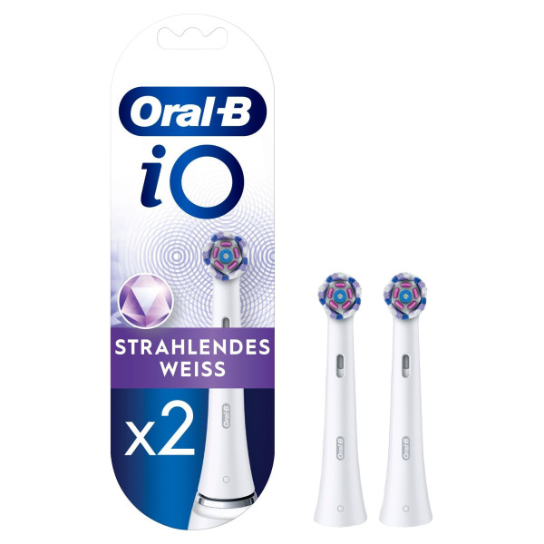 Oral-B Ersatzzahnbürsten iO Radiant 2 Stück, weiß