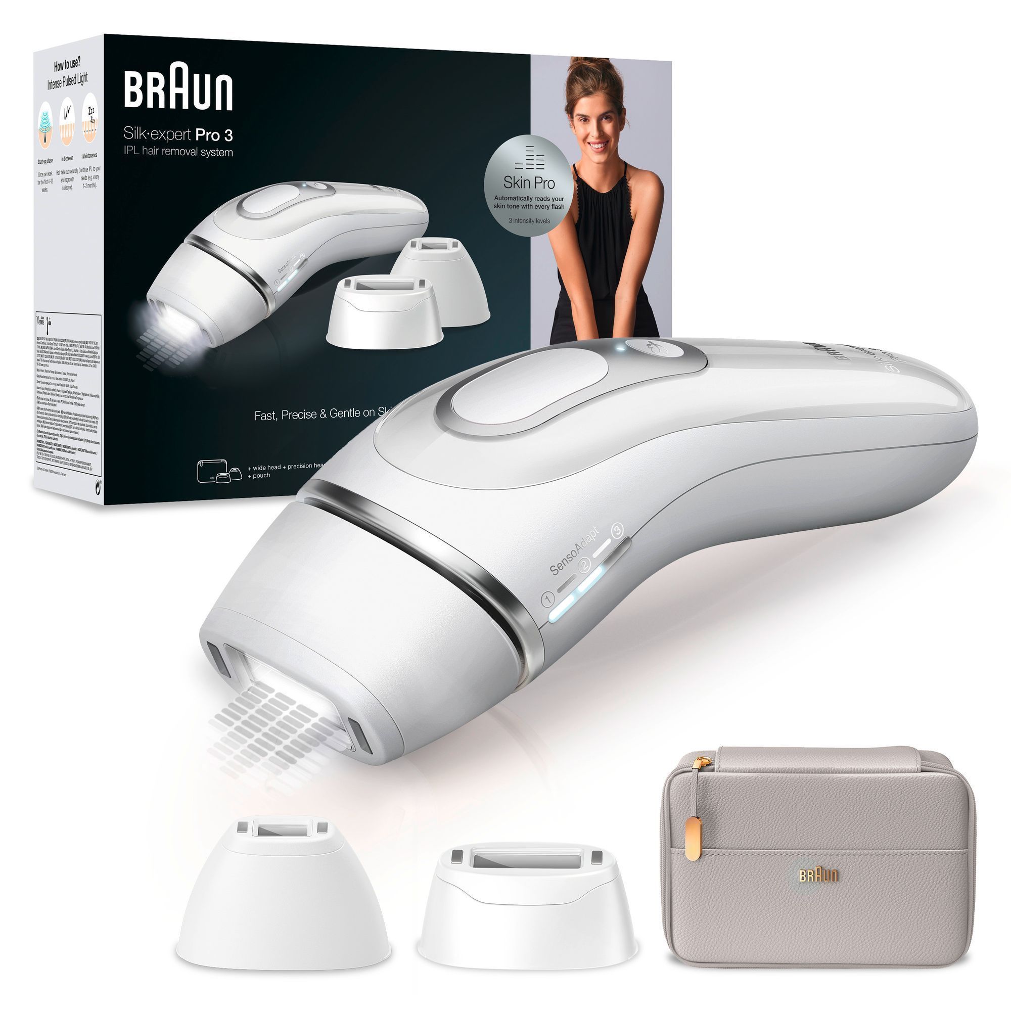 Braun IPL Silk·expert Pro 3, Haarentfernung für zuhause, mit 