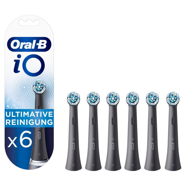Oral-B Ersatzzahnbürsten IO Ultimate Reinigung 5+1, schwarz
