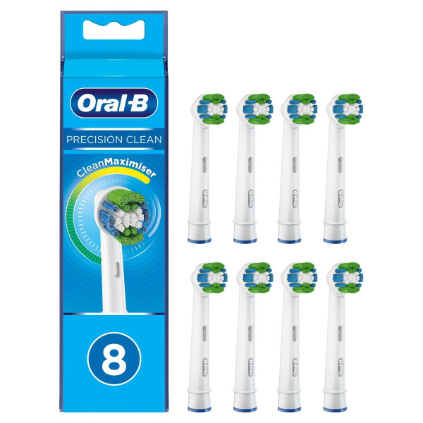 Oral-B Precision Clean Aufsteckbürsten mit CleanMaximiser-Borsten, 8 Stück