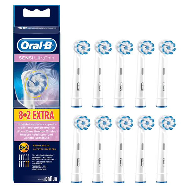 Oral-B Ersatzzahnbürsten SENSI UltraThin, 8er+2 Pack