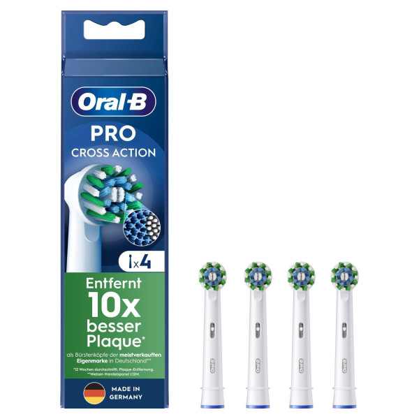 Oral-B Pro CrossAction Aufsteckbürste 3+1 (4 Stück)
