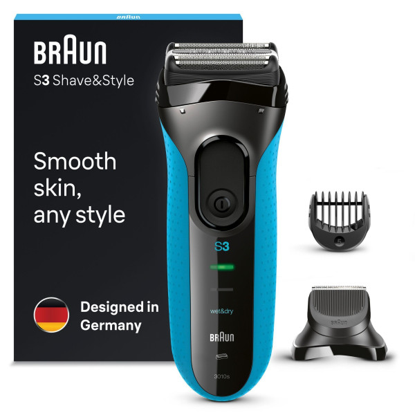 Braun Rasierer Series 3+ 3010BT, Blau