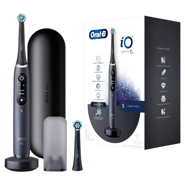 Oral-B iO 7N Elektrische Zahnbürste mit Magnet-Technologie, schwarz