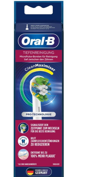Oral-B Tiefenreinigung Aufsteckbürsten mit CleanMaximizer, 3 Stück