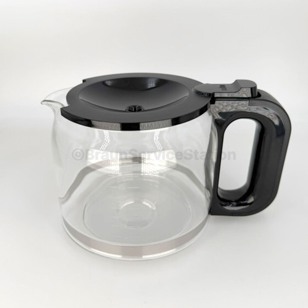 Ersatzkanne für Braun Kaffeemaschine KF1100, KF1500, schwarz, AS00001538