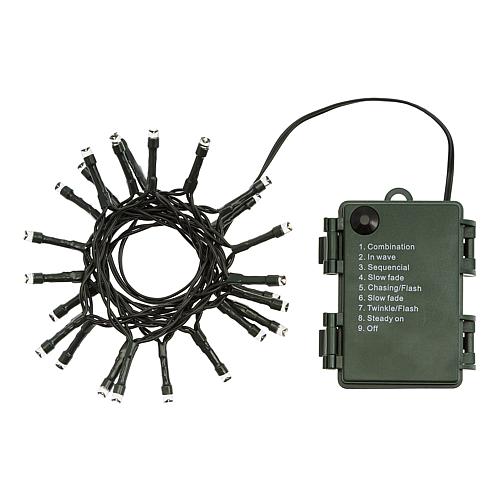 24er LED-Lichterkette mit Batterie