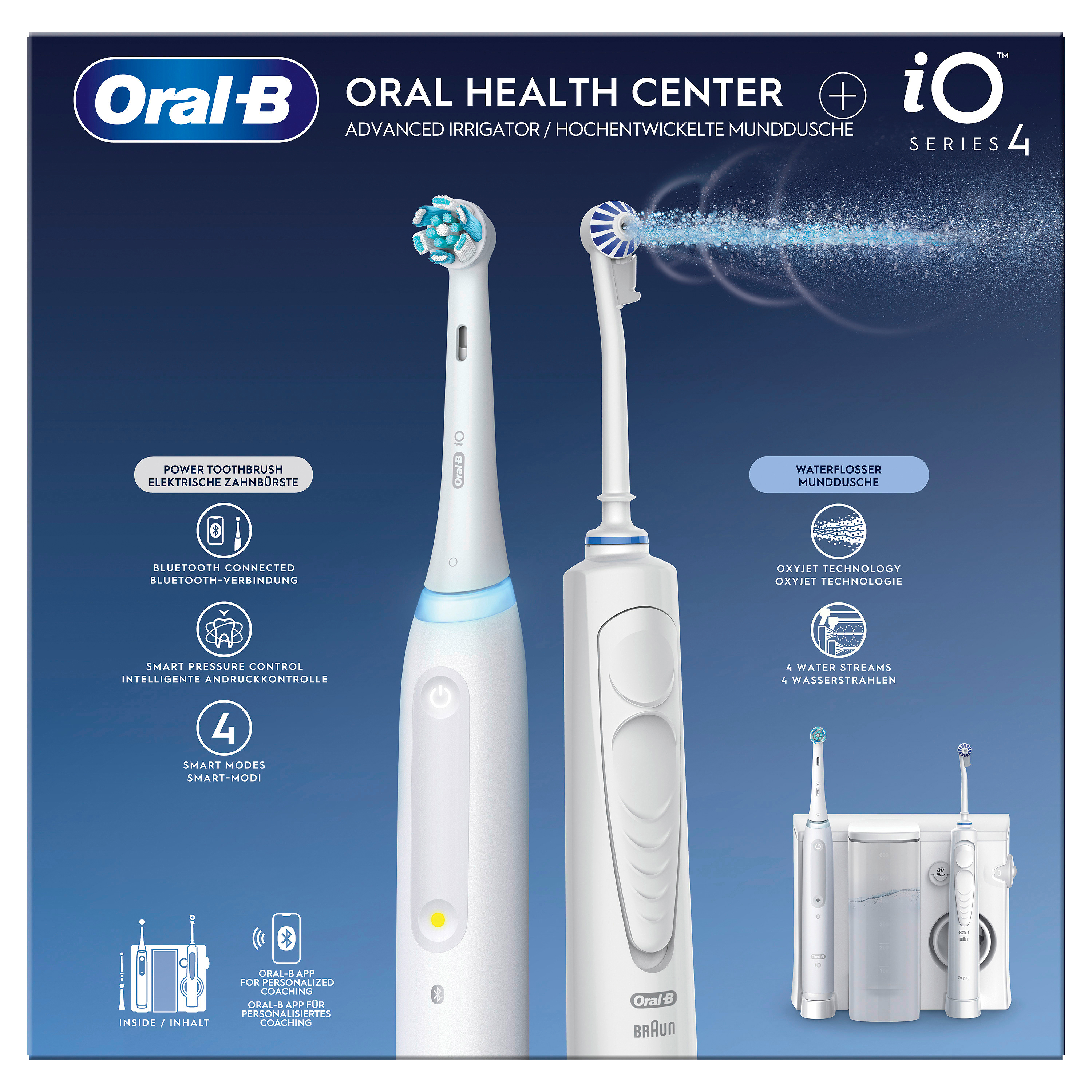 Center OxyJet Reinigungssystem - Munddusche + Oral-B iO4 | Braun  Ersatzteile, Zubehör, Neugeräte online kaufen