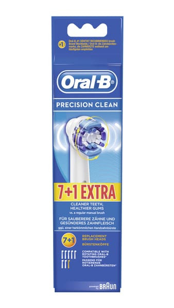 Oral-B Ersatzzahnbürsten Precision Clean 7+1
